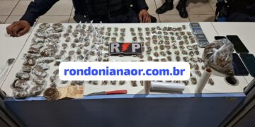 Suspeitos de tráfico tentam fugir pela janela, mas são presos pela PM em Porto Velho