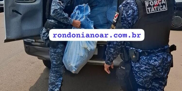 Responsável foge e PM apreende 101 kg de drogas em Porto Velho