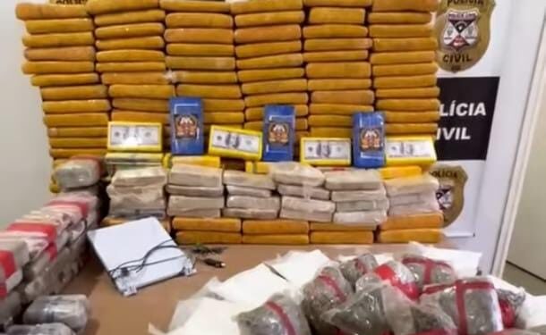 POLÍCIA CIVIL DE RONDÔNIA APREENDE APROXIMADAMENTE 244 KG DE DROGAS EM NOVA MAMORÉ