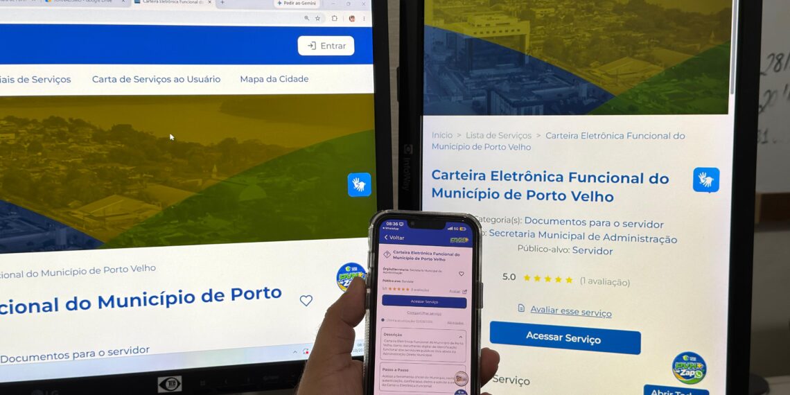 Prefeitura de Porto Velho disponibiliza carteira digital para identificação dos servidores municipais