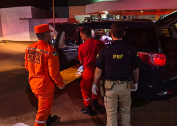 Bebê nasce dentro de viatura da PRF durante auxílio a gestante em trabalho de parto na BR-425, em Rondônia