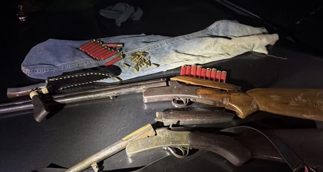 POLÍCIA AMBIENTAL APREENDE ARMAS DE FOGO E CAMINHÃO COM MADEIRA IRREGULAR DURANTE OPERAÇÃO EM VILHENA