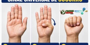 Menina usa sinal silencioso de socorro e consegue escapar de abordagem