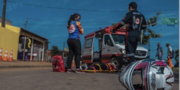 Motocicletas estão envolvidas em 82% dos acidentes de trânsito atendidos pelo Samu em Setembro