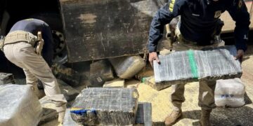PRF apreende 2,6 ton de maconha durante fiscalização de freios em veículo de carga no Paraná
