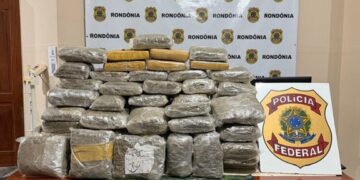 PF atua na apreensão de 103 kg de skunk em Rondônia